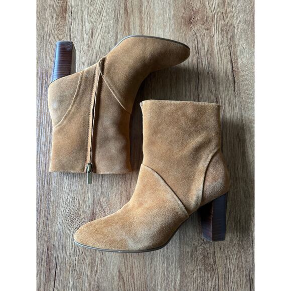 Franco Sarto Brown L-Pia Ankle Boots Size 8 - Picture 1 of 6